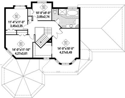 Upper for House Plan #6146-00247