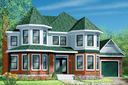 Victorian House Plan #6146-00248 Elevation Photo