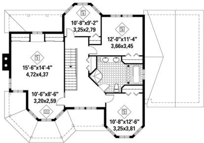 Upper for House Plan #6146-00248