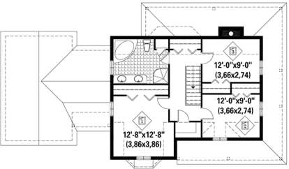 Upper for House Plan #6146-00249