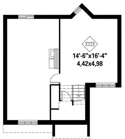 Basement for House Plan #6146-00252