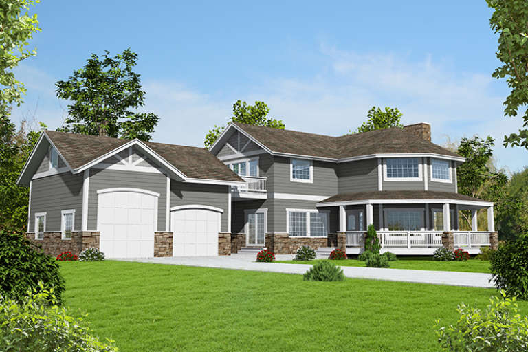 Farmhouse House Plan #039-00636 Elevation Photo