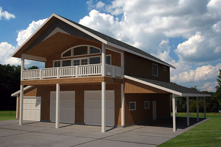 Mountain House Plan #039-00637 Elevation Photo