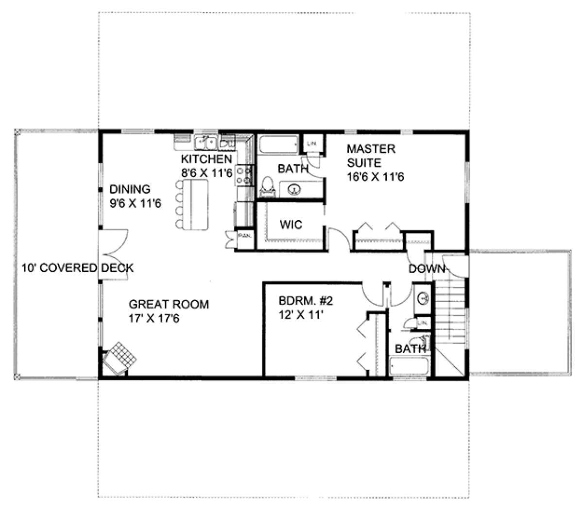 Upper for House Plan #039-00637