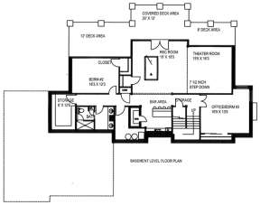 Basement for House Plan #039-00638