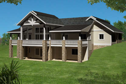 3 Bed, 2 Bath, 4076 Square Foot House Plan - #039-00640
