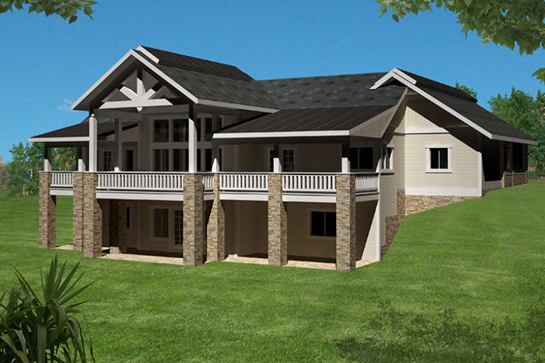 House Plan House Plan #17852 Rear Elevation