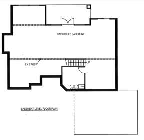 Basement for House Plan #039-00641