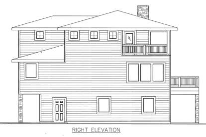 Prairie House Plan #039-00643 Elevation Photo