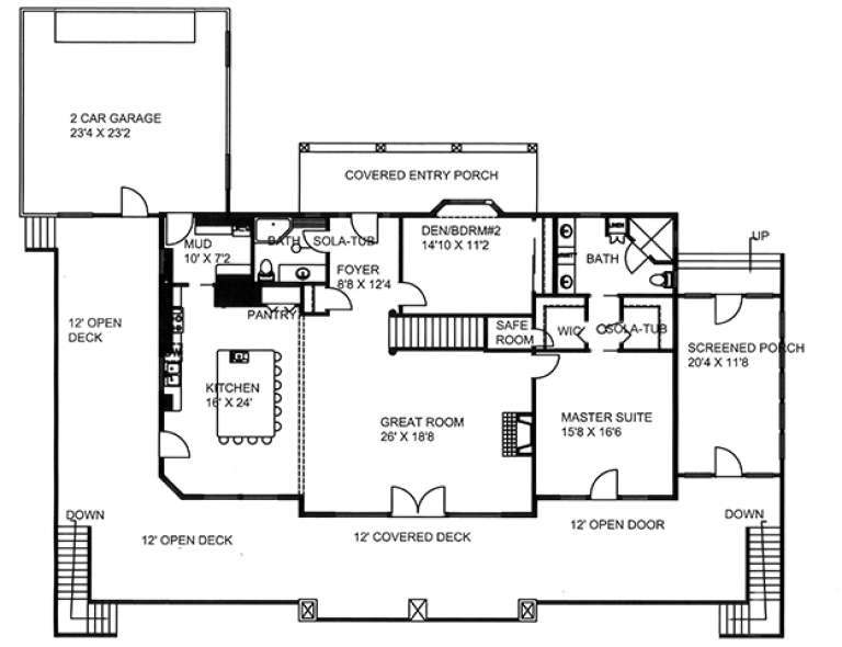 House Plan House Plan #17856 Drawing 1