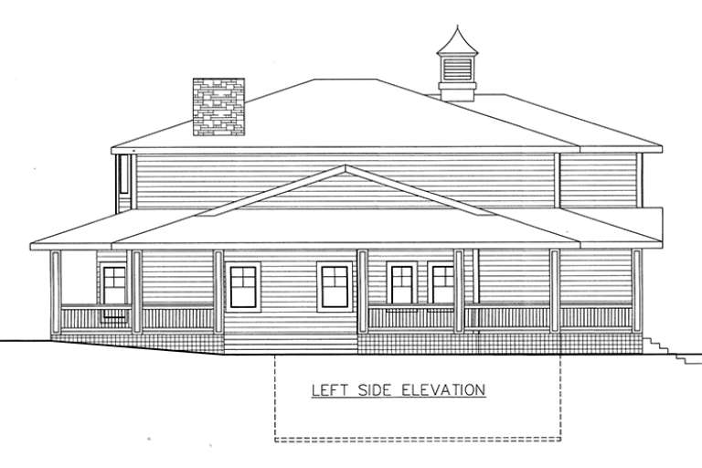 Farmhouse House Plan #039-00646 Elevation Photo