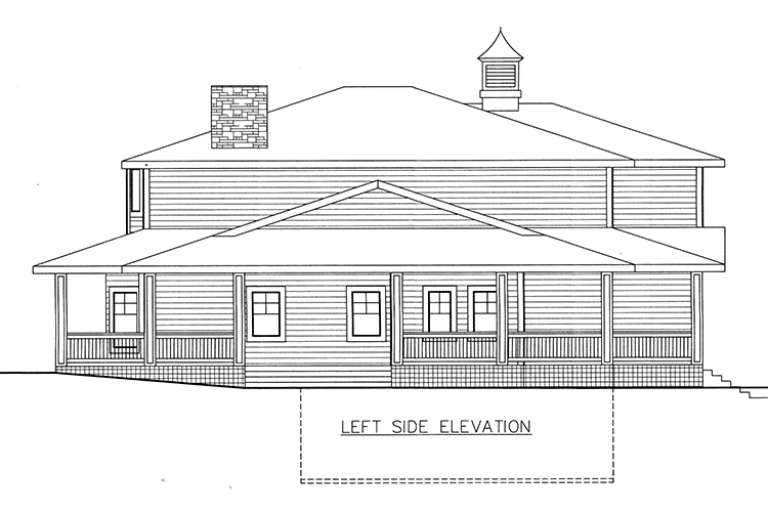 Farmhouse House Plan #039-00646 Elevation Photo