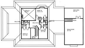 Upper for House Plan #039-00646