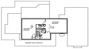 Basement for House Plan #039-00646