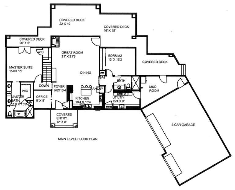 House Plan House Plan #17859 Drawing 1