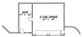 Garage/Shop Floor for House Plan #039-00420
