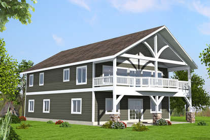 2 Bed, 2 Bath, 2586 Square Foot House Plan - #039-00649