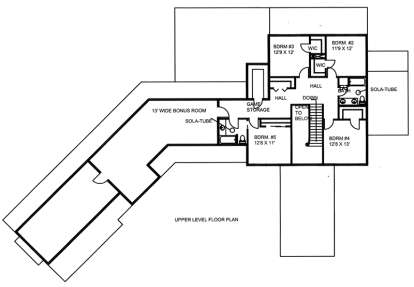 Upper for House Plan #039-00652