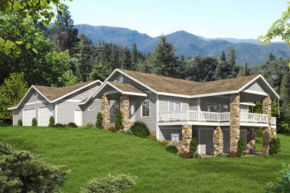 Northwest House Plan #039-00656 Elevation Photo