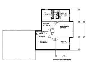 Basement for House Plan #039-00656