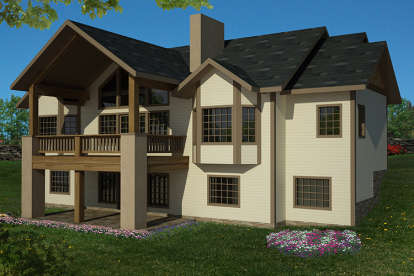 House Plan House Plan #17871 Rear Elevation