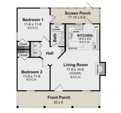 Main Floor  for House Plan #348-00259