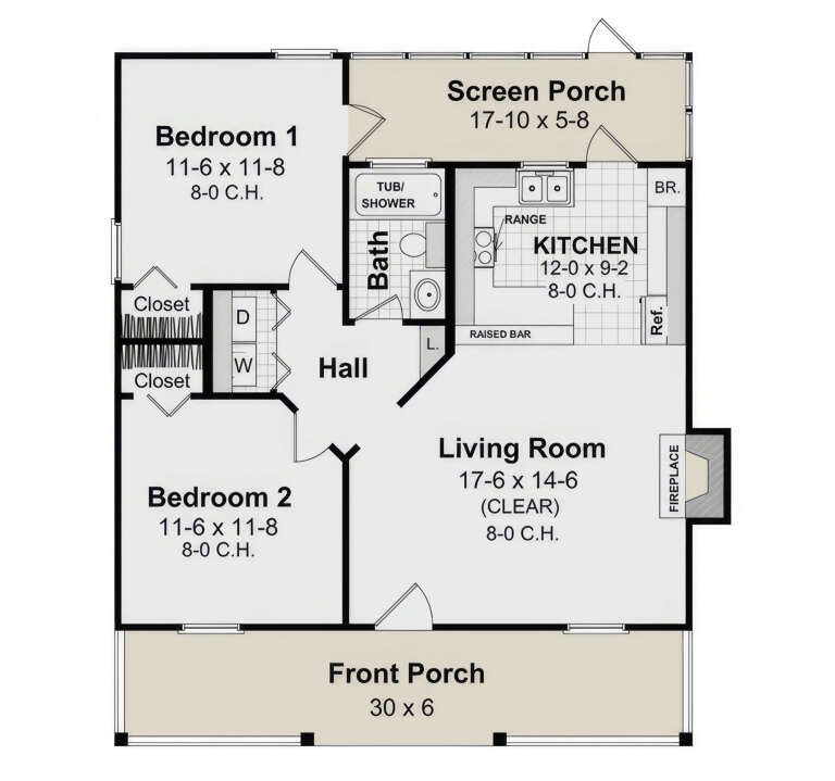 House Plan House Plan #17873 Drawing 1