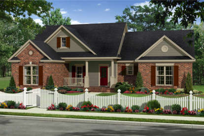 Country House Plan #348-00263 Elevation Photo