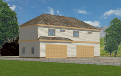 Country House Plan #039-00422 Elevation Photo