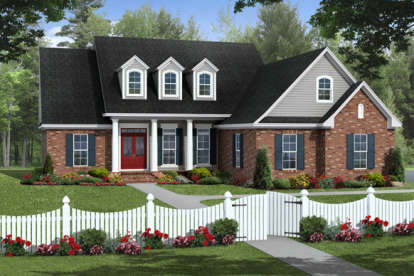 Country House Plan #348-00266 Elevation Photo