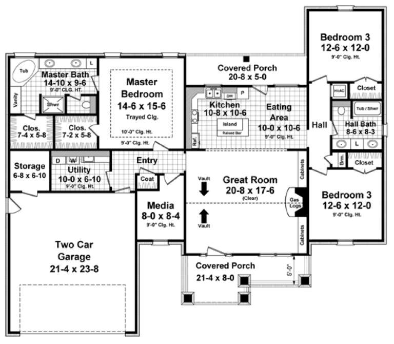 House Plan House Plan #17881 Drawing 1