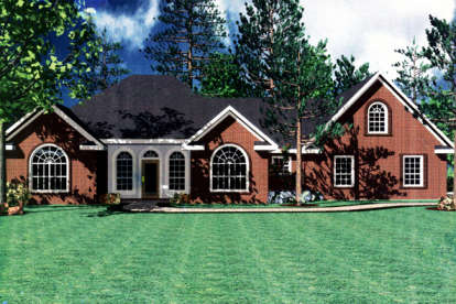 Ranch House Plan #348-00268 Elevation Photo