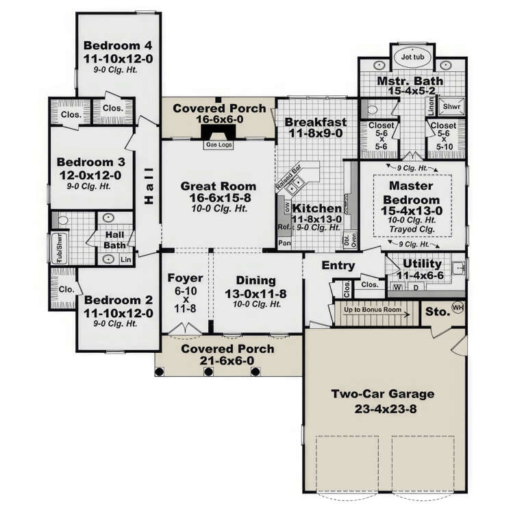 House Plan House Plan #17887 Drawing 1