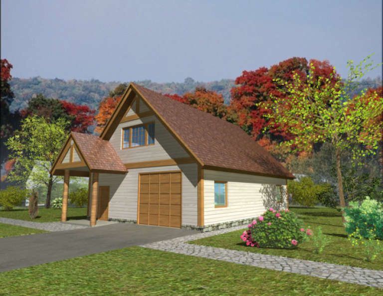 Craftsman House Plan #039-00423 Elevation Photo