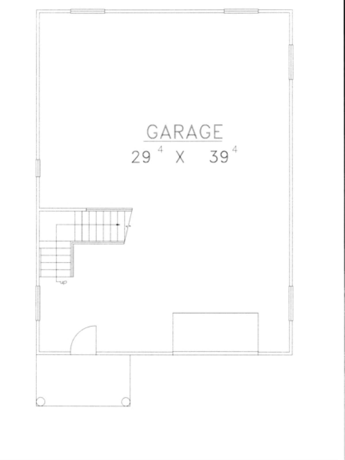 Garage Floor for House Plan #039-00423