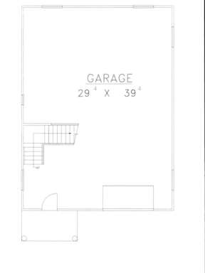 Garage Floor for House Plan #039-00423