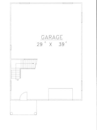 Garage Floor for House Plan #039-00423