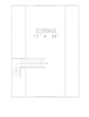 Attic Floor for House Plan #039-00423