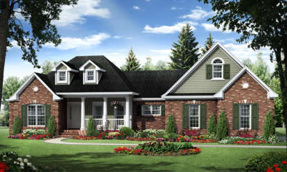 European House Plan #348-00276 Elevation Photo