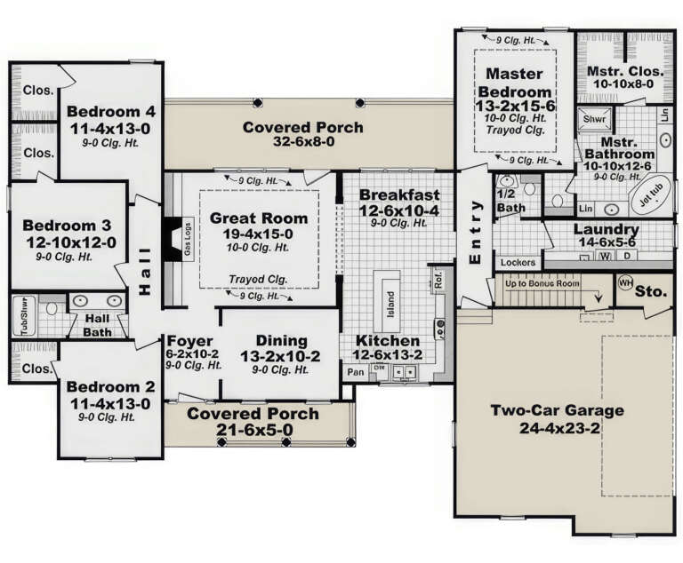 House Plan House Plan #17890 Drawing 1
