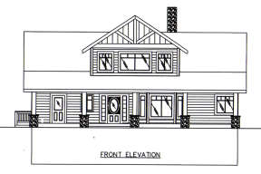 Lake Front House Plan #039-00662 Elevation Photo