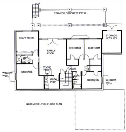 Basement for House Plan #039-00664