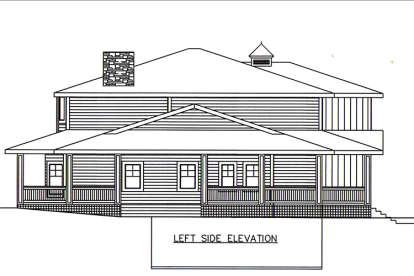 Farmhouse House Plan #039-00666 Elevation Photo
