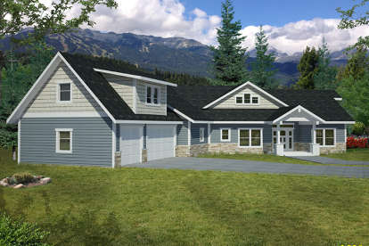 Northwest House Plan #039-00668 Elevation Photo