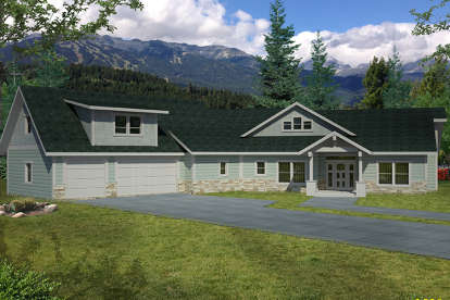 Northwest House Plan #039-00668 Elevation Photo