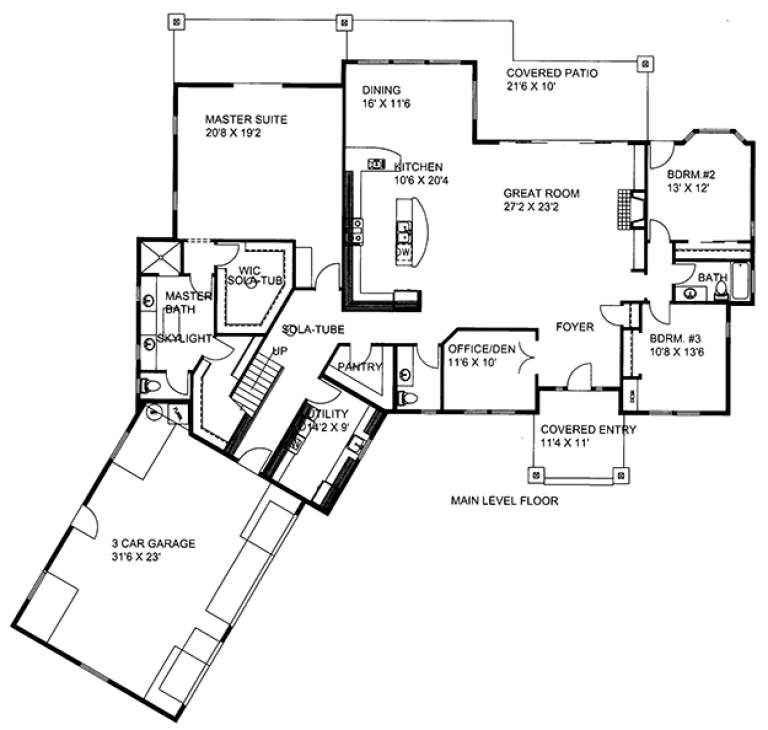 House Plan House Plan #17899 Drawing 1