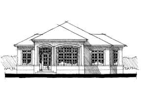 Florida House Plan #028-00024 Elevation Photo