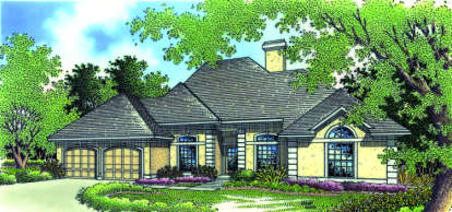 4 Bed, 2 Bath, 1828 Square Foot House Plan - #048-00103