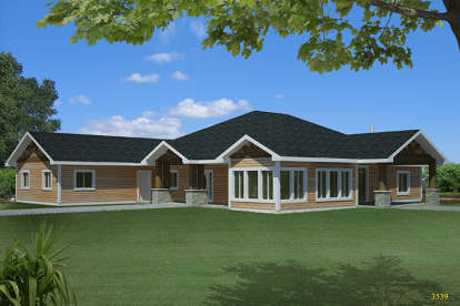 Northwest House Plan #039-00672 Elevation Photo