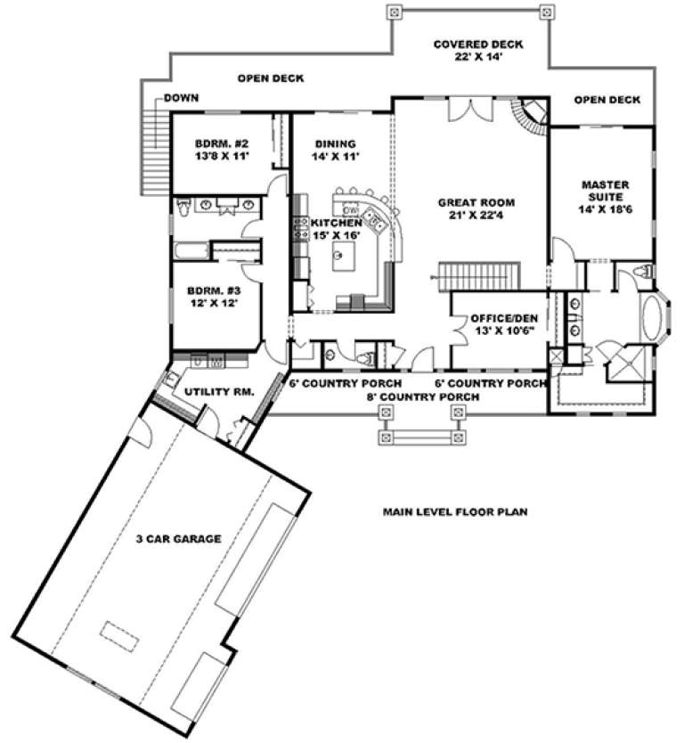 House Plan House Plan #17906 Drawing 1